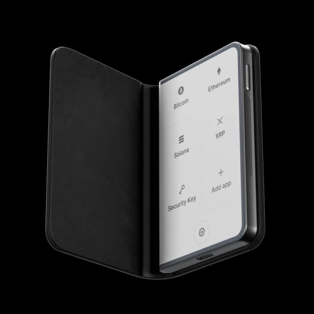 Ledger Stax med kurvad E Ink-skarm